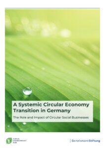 Titelblatt der Studie A systemtic circular economy transition in Germany der Bertelsmann Stiftung und des Yunus Environment Hub
